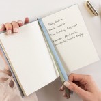 Linen Bound Pocket Journal | Luna Blue | Bullet Linen Bound Pocket Journal | Luna Blue | Bullet
